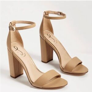 Sam Edelman Yaro Tan Block Heel Sandals size 8.5